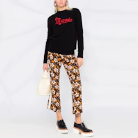 Lookbook (W) MARNI FW21 黑色刺繡Logo圓領毛衣 GCMD0283Q0-UFH525-00N99