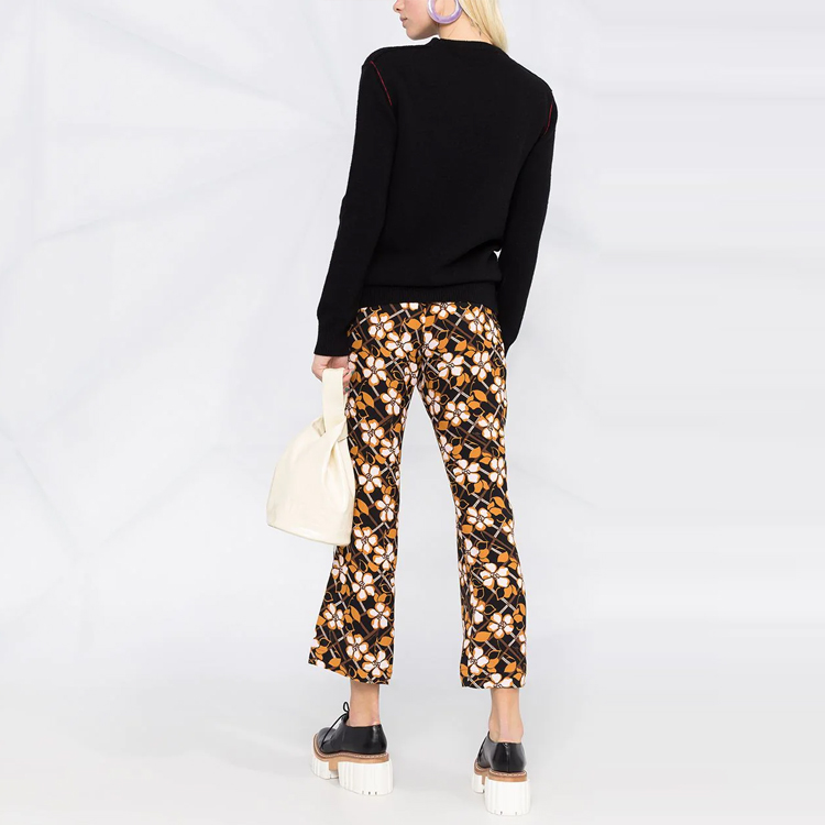 Purchase (W) MARNI FW21 ブラック 刺繍ロゴ クルーネックセーター GCMD0283Q0-UFH525-00N99