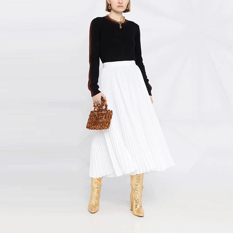 Lookbook (W) MARNI FW21 黑色修身側條紋細節毛衣 GCMD0284A6-UFX399-OTN99