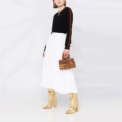 (Women) MARNI FW21 Black Slim-Fit Pullover Sweater with Side Stripe Details. GCMD0284A6-UFX399-OTN99 Purchase (Women) MARNI FW21 Black Slim-Fit Pullover Sweater with Side Stripe Details. GCMD0284A6-UFX399-OTN99