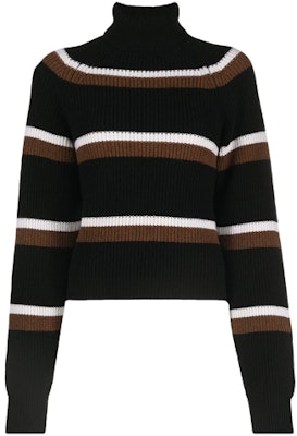 (W) Suéter de Lana Cuello Alto a Rayas Negro MARNI FW21. DVMD0107Q0-UFH922-RGN99 Buy (W) Suéter de Lana Cuello Alto a Rayas Negro MARNI FW21. DVMD0107Q0-UFH922-RGN99