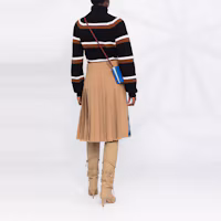 Shop (W) MARNI FW21 黑色條紋高領羊毛毛衣套頭衫 DVMD0107Q0-UFH922-RGN99