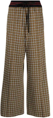 (Women) MARNI FW21 Houndstooth Wide-Leg Pants Women’s Khaki PAJE0278L1U-TV840-CHN99 Order (Women) MARNI FW21 Houndstooth Wide-Leg Pants Women’s Khaki PAJE0278L1U-TV840-CHN99