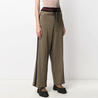 (Women) MARNI FW21 Houndstooth Wide-Leg Pants Women’s Khaki PAJE0278L1U-TV840-CHN99 Shop (Women) MARNI FW21 Houndstooth Wide-Leg Pants Women’s Khaki PAJE0278L1U-TV840-CHN99