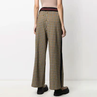 Purchase (W) MARNI FW21 Seluar Kaki Lebar Houndstooth Wanita Khaki PAJE0278L1U-TV840-CHN99