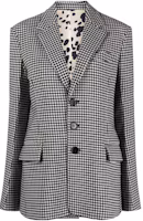 Order (W) マルニ FW22 ブラック チェック柄 シングルブレスト ブレザー. GIMA0186B1-UTW954-CHN99