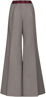 (Women) MARNI FW22 Grey Plaid Loose Straight-Leg Casual Pants. PAMA0428U0-UTWA03-PDR82 Order (Women) MARNI FW22 Grey Plaid Loose Straight-Leg Casual Pants. PAMA0428U0-UTWA03-PDR82