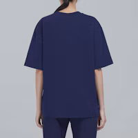 Sizing (W) MARNI FW22 海軍藍標誌印花休閒短袖T恤 THJET49EPS-USCT95-FMB80