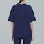 Sizing (Women) MARNI FW22 Navy Blue Logo Print Casual Short Sleeve T-Shirt. THJET49EPS-USCT95-FMB80