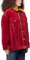 Purchase (W) マルニ FW22 レッド カラーブロック シアリング レザージャケット JKMA0243-QWTCZ-3900R