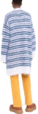 (Women) MARNI FW22 Striped Color-Block Knit Cardigan in Blue. CDMD0267Q0UFU121RGW01 Shop (Women) MARNI FW22 Striped Color-Block Knit Cardigan in Blue. CDMD0267Q0UFU121RGW01