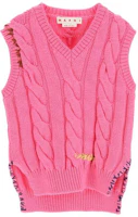 Order (W) MARNI 女裝粉色V領針織背心 FW22 CVMD0094Q0UFWH0700C73