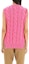 Shop (Women) MARNI FW22 Pink V-Neck Cable Knit Pullover Vest Women CVMD0094Q0UFWH0700C73