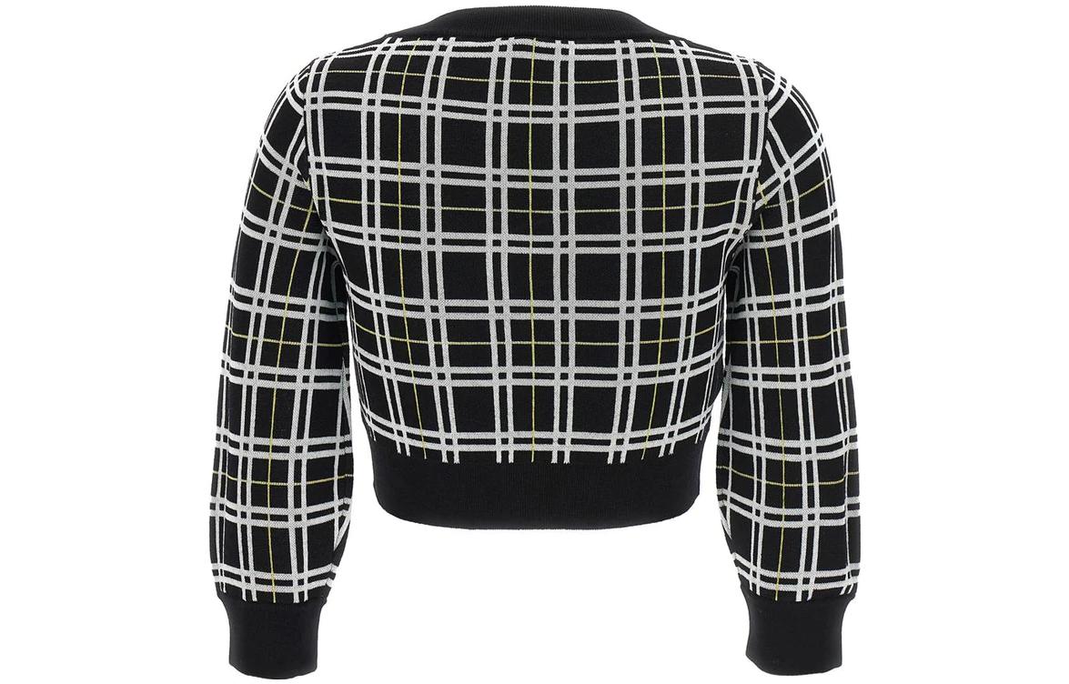 Lookbook (W) MARNI FW23 ブラック チェック ニット カーディガン シングルブレスト セーター CDMD0328Q0-UFW526-CHN99