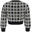 Lookbook (Women) MARNI FW23 Black Plaid Knit Cardigan Short Single-Breasted Sweater CDMD0328Q0-UFW526-CHN99