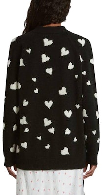 (Women) MARNI FW23 Heart Print Single-Breasted Long Sleeve Sweater Women Black CDMD0321Q0-UFW410-HEN99 Shop (Women) MARNI FW23 Heart Print Single-Breasted Long Sleeve Sweater Women Black CDMD0321Q0-UFW410-HEN99