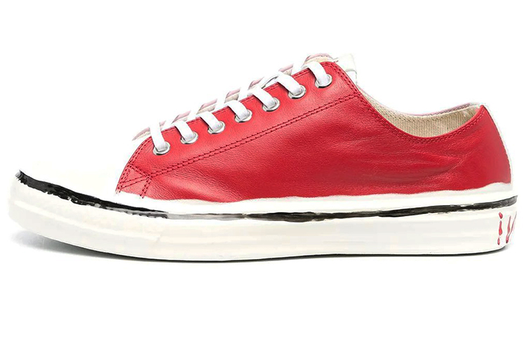 (W) Marni Graffiti Bicolor Sneaker 'Red Pink Patchwork'