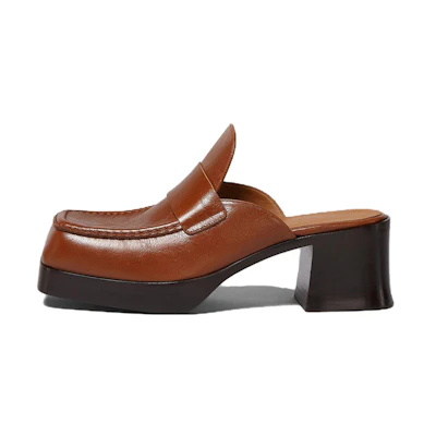 (W) Marni Heeled Mule 'Nougat'