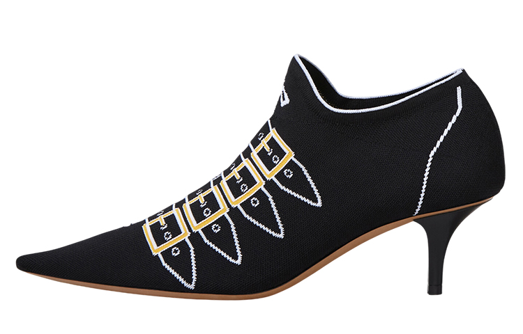 (W) Marni Jacquard High Heeled 'Black'