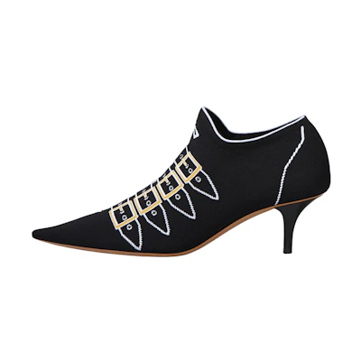 (W) Marni Jacquard High Heeled 'Black'