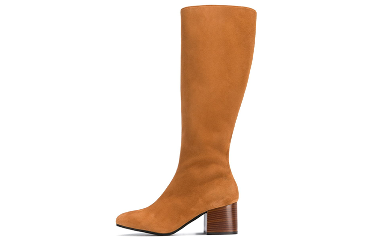 (W) Marni Knee-High Square Toe Boot 'Brown Fashion'
