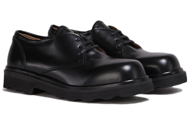 Order (W) Marni Kasut Rata Bertali 'Kulit Anak Lembu Hitam Berkilat' ALMS004802P407700N99