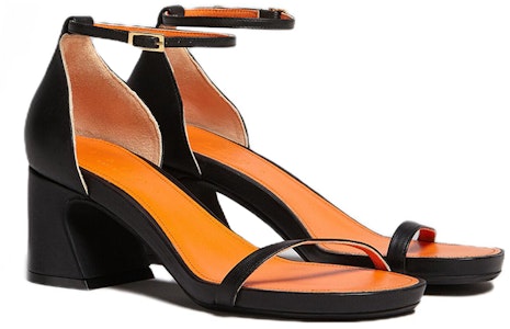 MARNI 皮革搭扣粗跟時尚涼鞋 女款 黑色 Order MARNI 皮革搭扣粗跟時尚涼鞋 女款 黑色