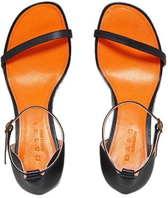 (Women) Marni Leather Chunky Heel 'Fashion Sandal Black' SAMS016506P454500N99 Shop (Women) Marni Leather Chunky Heel 'Fashion Sandal Black' SAMS016506P454500N99