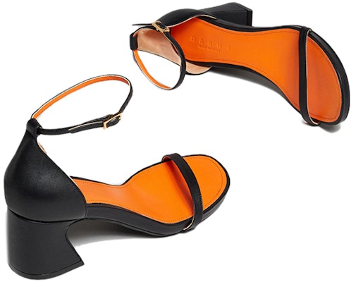 (Women) Marni Leather Chunky Heel 'Fashion Sandal Black' SAMS016506P454500N99 Purchase (Women) Marni Leather Chunky Heel 'Fashion Sandal Black' SAMS016506P454500N99