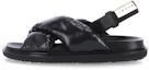 Buy (W) Sandalias de Piel y Tela Marni 'Negro' FBMS013101P434500N99