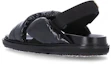 Shop (W) Sandalias de Piel y Tela Marni 'Negro' FBMS013101P434500N99