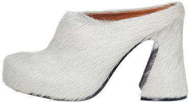 (Women) Marni Leather Mule High Heel 'White' SBMS006410P412200W02 (Women) Marni Leather Mule High Heel 'White' SBMS006410P412200W02