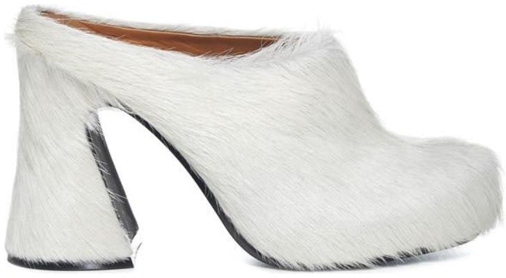 (Women) Marni Leather Mule High Heel 'White' SBMS006410P412200W02 Order (Women) Marni Leather Mule High Heel 'White' SBMS006410P412200W02