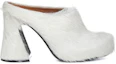 Order (Women) Marni Leather Mule High Heel 'White' SBMS006410P412200W02