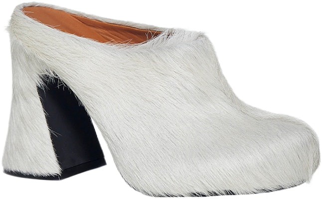 (Women) Marni Leather Mule High Heel 'White' SBMS006410P412200W02 Lookbook (Women) Marni Leather Mule High Heel 'White' SBMS006410P412200W02