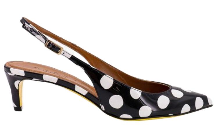 Order (W) Stiletto Hitam Kulit Runcing Marni CHMS004205P6031ZO230