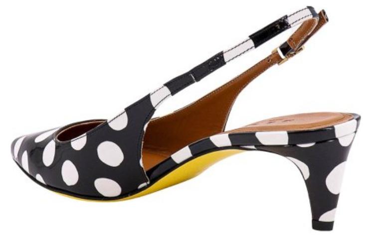 Shop (W) Stiletto Hitam Kulit Runcing Marni CHMS004205P6031ZO230