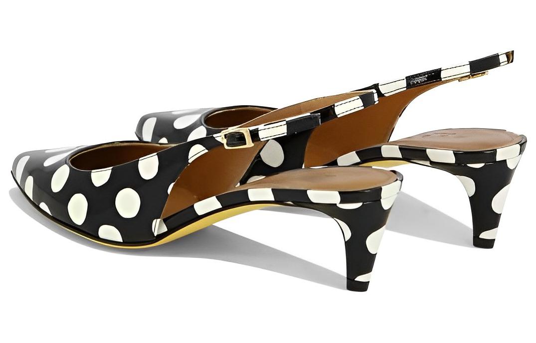 Details for (W) Stiletto Hitam Kulit Runcing Marni CHMS004205P6031ZO230