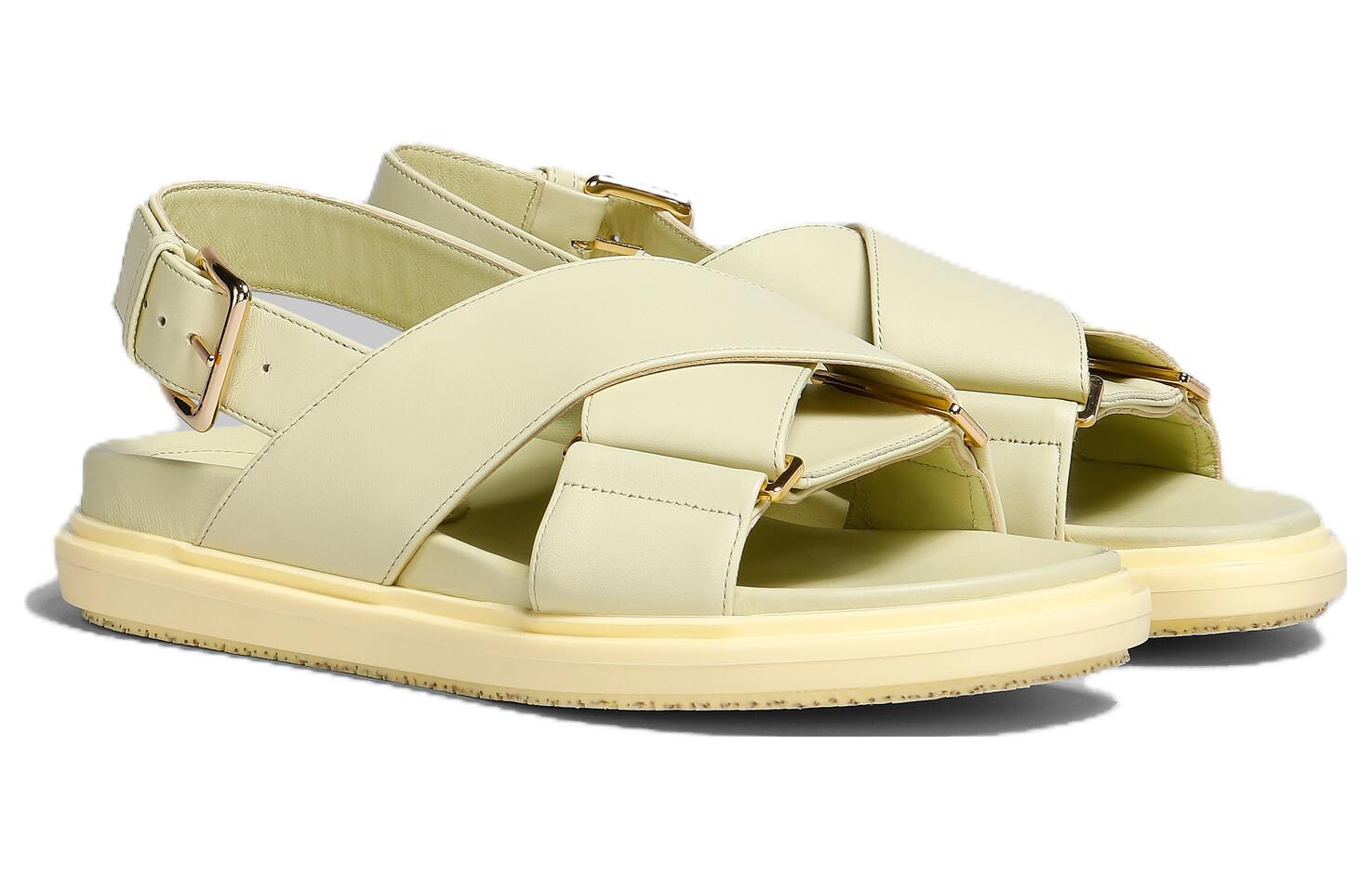 (W) Marni Leather Sandal 'Yellow Buckle' 圖 2