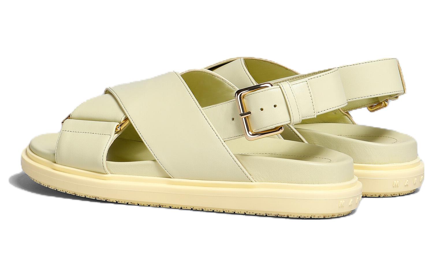 (W) Marni Leather Sandal 'Yellow Buckle' 圖 3