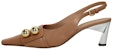 (W) Marni Kulit Slingback Tumit Tinggi 'Coklat' CHMS000506LA71000W29