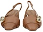 Shop (W) Marni Kulit Slingback Tumit Tinggi 'Coklat' CHMS000506LA71000W29