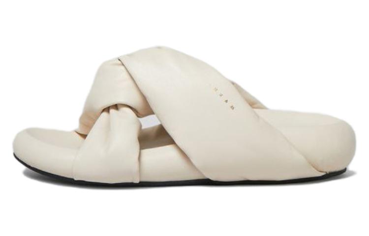 (Women) Marni Leather Slip-On 'White Comfort' SAMS018703P544300W23