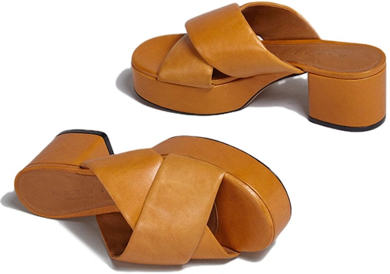 (Women) Marni Logo Leather Sandal 'Brown' SAMS014905P295400Y66 Purchase (Women) Marni Logo Leather Sandal 'Brown' SAMS014905P295400Y66