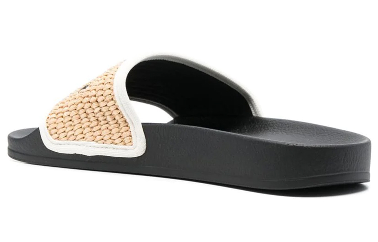 (W) Marni Logo Print Fashion Slides 'Beige Black' 圖 3