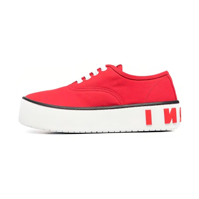 (W) Marni Low-Top Platform 'Logo Embossed Red'