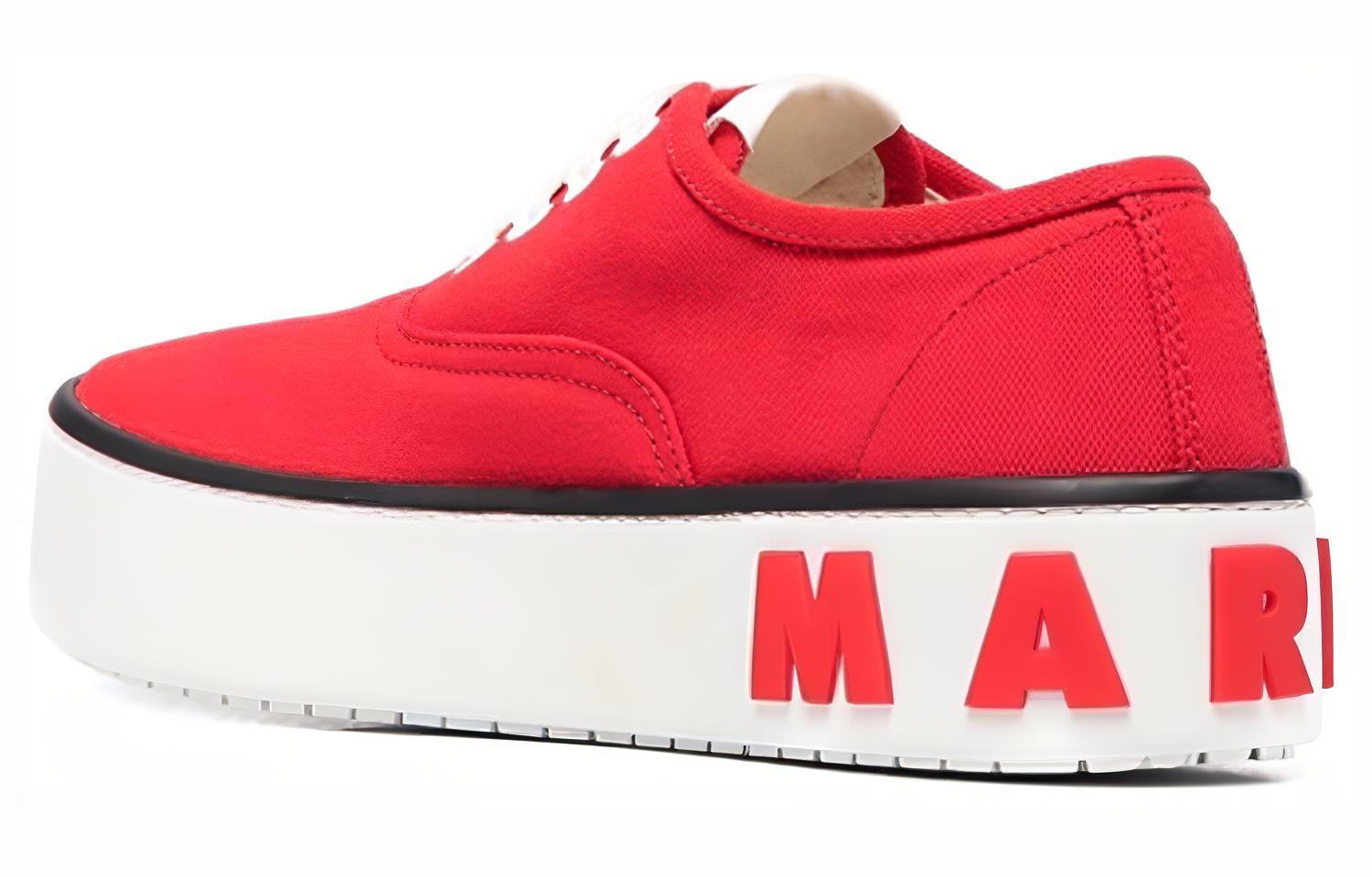 (W) Marni Low-Top Platform 'Logo Embossed Red' 圖 3