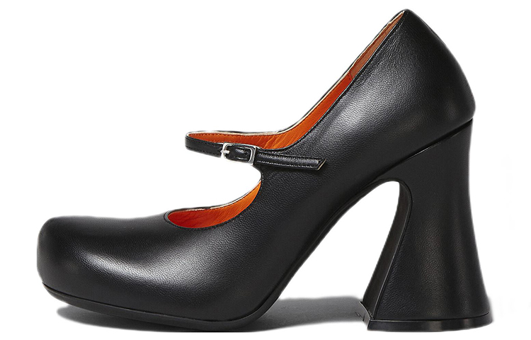 (Women) Marni Mary Jane High Heel 'Black Leather' MJMS006210P454500N99