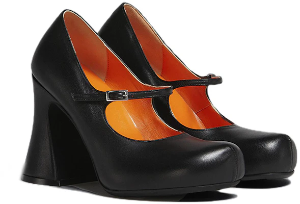 MARNI 玛尼 皮革瑪麗珍高跟鞋 女款 黑色 Order MARNI 玛尼 皮革瑪麗珍高跟鞋 女款 黑色