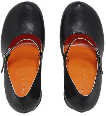 MARNI 玛尼 皮革瑪麗珍高跟鞋 女款 黑色 Shop MARNI 玛尼 皮革瑪麗珍高跟鞋 女款 黑色